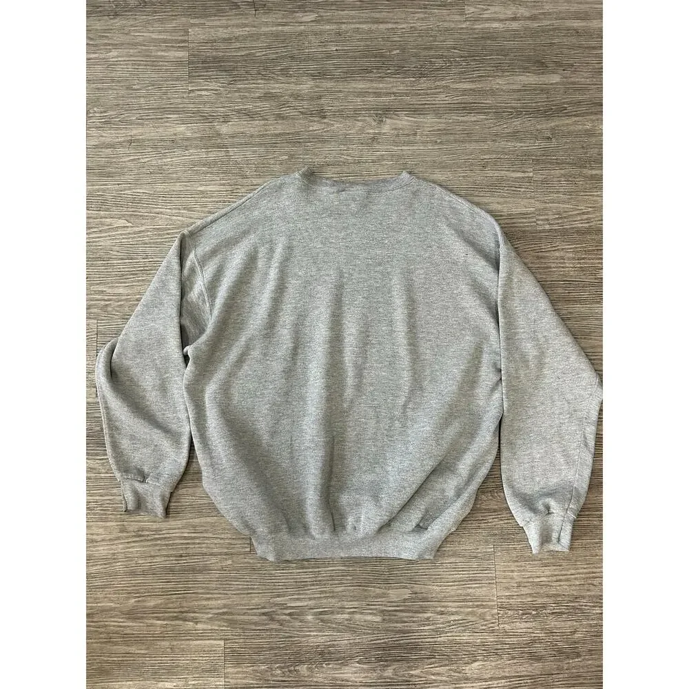 Vintage Disney Store Dopey Snow White Sweatshirt XXL Gray Embroidered Crewneck